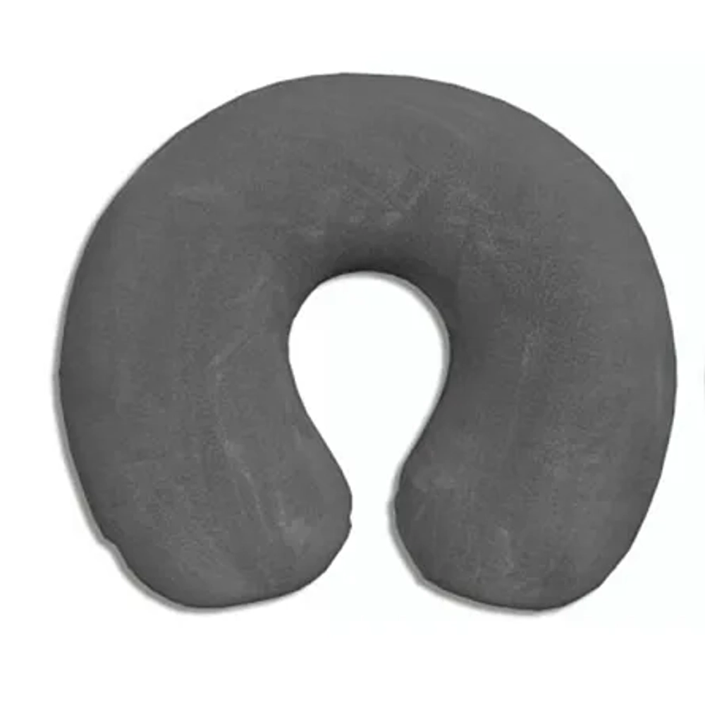 Подушка туристическая "Плюш" 33х35см, цв.серый