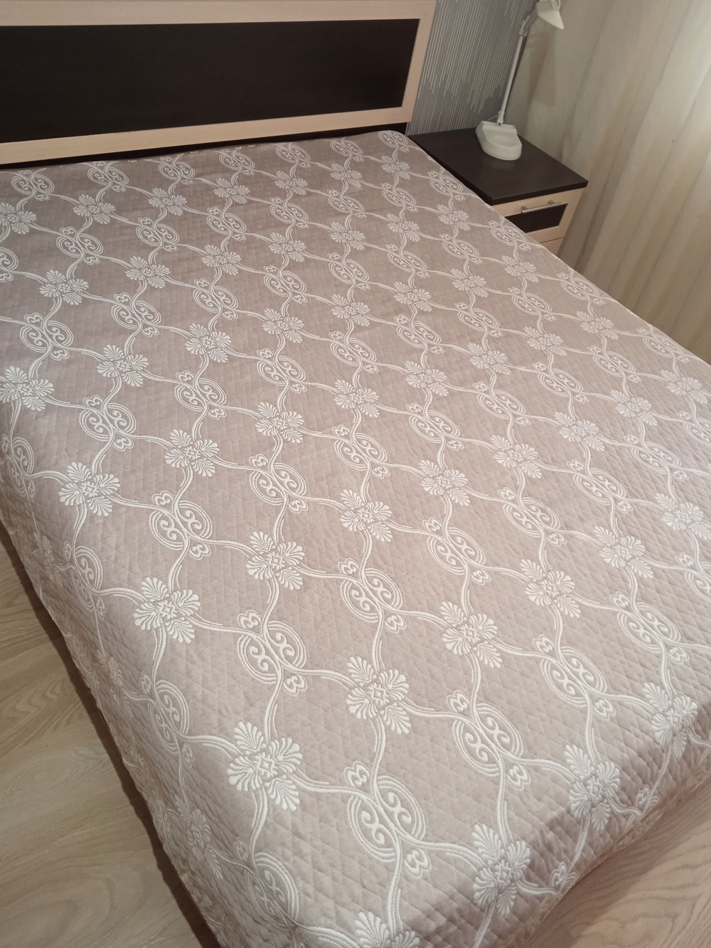 Покрывало жаккардовое двухстороннее Нежность 363-16 беж евро (240х200)