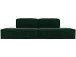 Диван прямой Прага лофт, Зеленый, Велюр, 116814