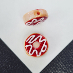 Бусина лэмпворк, пончик с глазурью, р-р 15мм, штучно