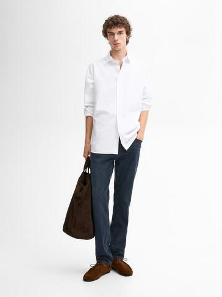 Massimo Dutti Джинсы из смесового хлопка, индиго