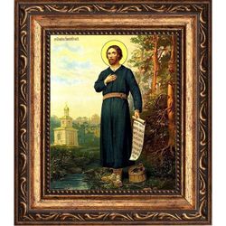 Симеон Верхотурский Святой праведный. Копия старинной иконы на холсте.