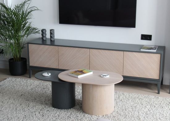 Столик Type овальный, основание D 39 см (натуральный дуб)