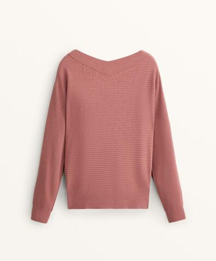 Oysho Джемпер с длинными рукавами, нежно-розовый