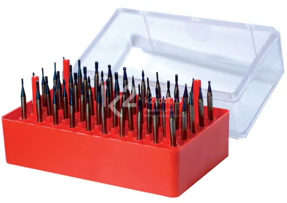 Набор мини-борфрез с покрытием Blue-Tec из 50 шт., Karnasch, арт. 11.4820