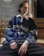 Свитер SoWhat? Поло Синий