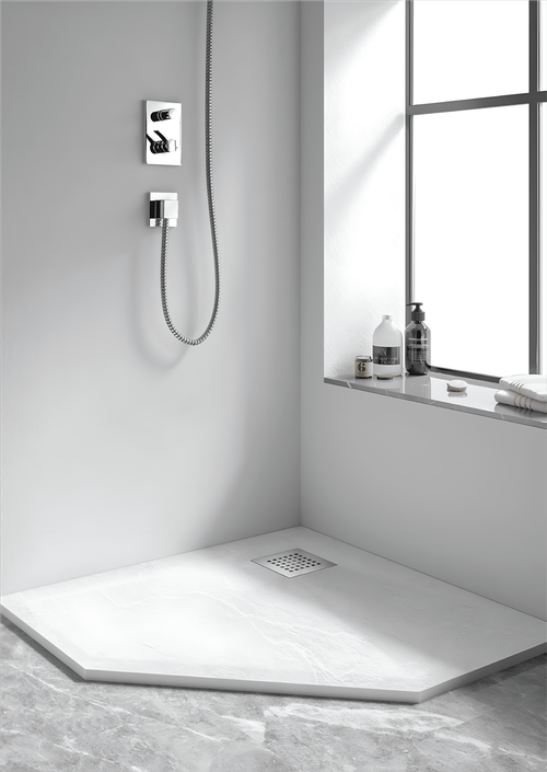 Душевой поддон трапеция STONE TRAY-W
