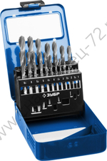 ЗУБР ПРОФ-В 19шт(1-10мм), Набор сверл по металлу, сталь Р6М5, класс В, мет.бокс