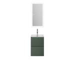 Тумба с раковиной подвесная BelBagno UNO-MINI-400-2C-SO-VO Еловый матовый, раковина белая BB-8099-3-40