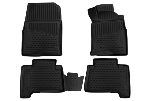 Коврики в салон для TOYOTA Hilux Surf, 2002-2009, внедорожник, правый руль, 4 шт. (полиуретан) ELEMENT3D48154210