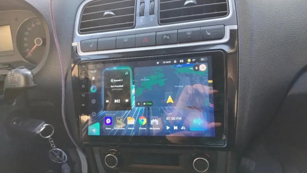 Магнитола для Volkswagen Polo 2009-2020 (рамка черная глянцевая) - Teyes CC3 Android 10, ТОП процессор, 4/32 Гб, CarPlay, SIM-слот