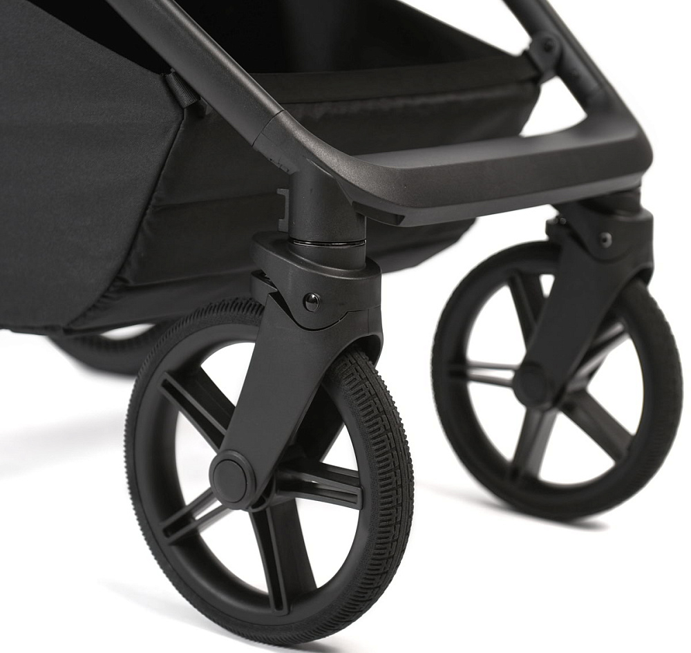 Детская коляска Peppy Monaco 2 в 1 Black (черный), рама черная матовая