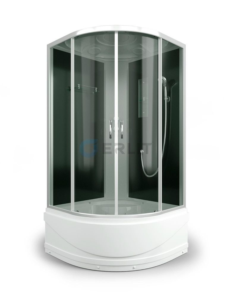 Душевая кабина ER3510TP-C4 1000*1000*2150 высокий поддон, тонированное стекло