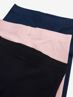 Легинсы для девочки Next M10-218, 3 шт., Черный, Розовый, Темно-синий