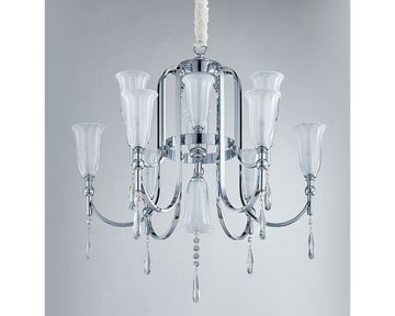 Подвесная люстра 10*E14 4806+4/C chrome хром SOFIA Newport
