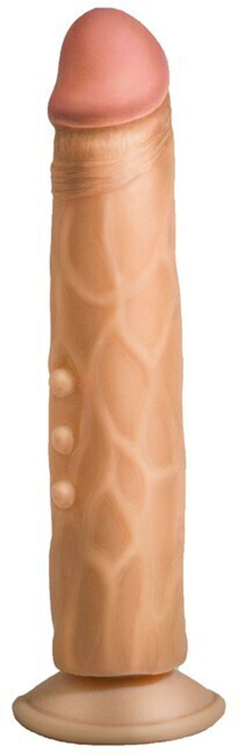 Фаллоимитатор реалистик на присоске с пупырышками Human Copy 8,2" (Цвет: телесный)