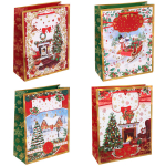 Пакет подарочный «Зимняя радость» 18*23*8 см, микс