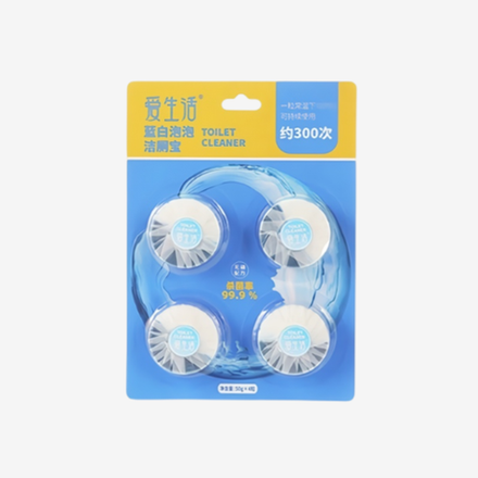 Чистящее средство для унитаза "Бело-голубая пена" (4 шт.)iLiFE