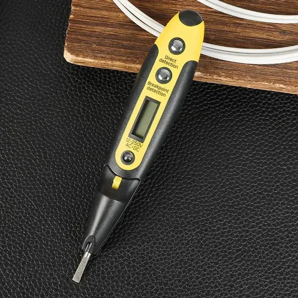 Индикаторная отвертка-тестер напряжения цифровая Deli DL8005 (12-250 В)