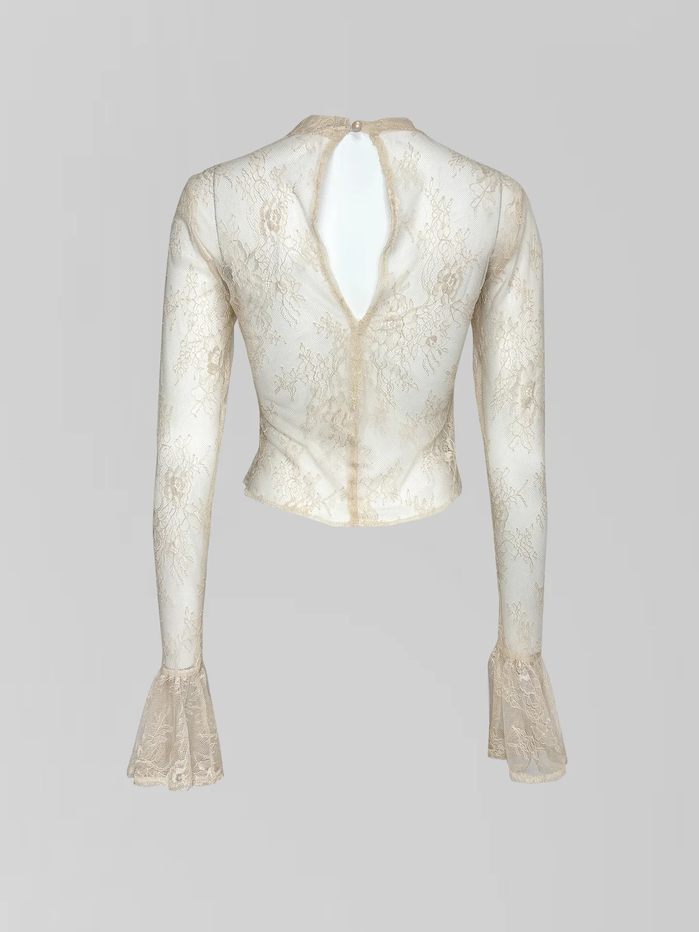 Комплект Kasiet из платья-комбинации с кружевной вставкой и кофты из гипюра