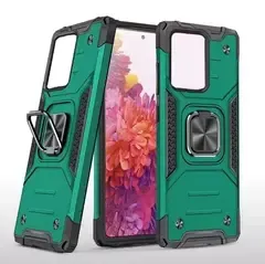 Противоударный чехол Strong Armour Case с кольцом для Poco C40 (Зеленый)