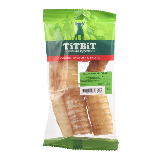 Лакомство TiTBiT Трахея говяжья резаная для собак