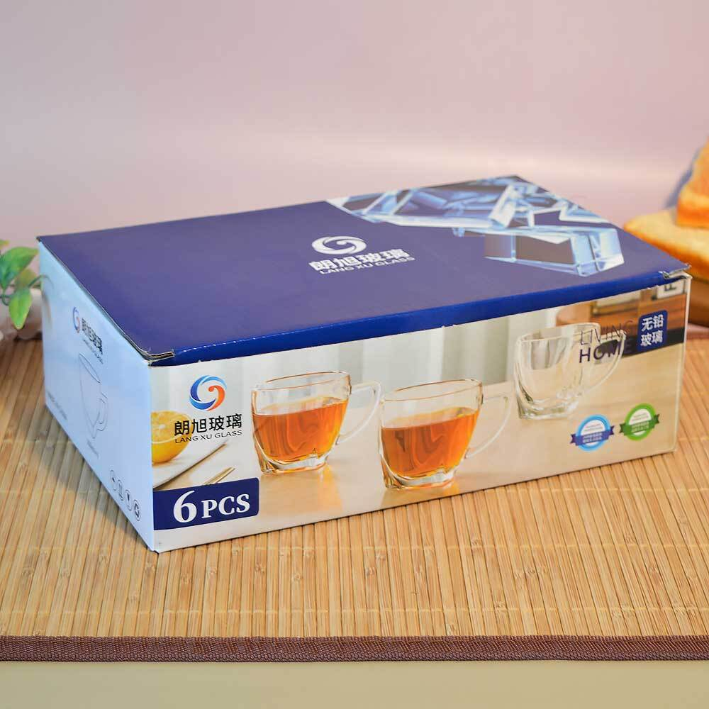 Набор кружек 6шт 165мл h7,3см, d7,7см, LXZB41