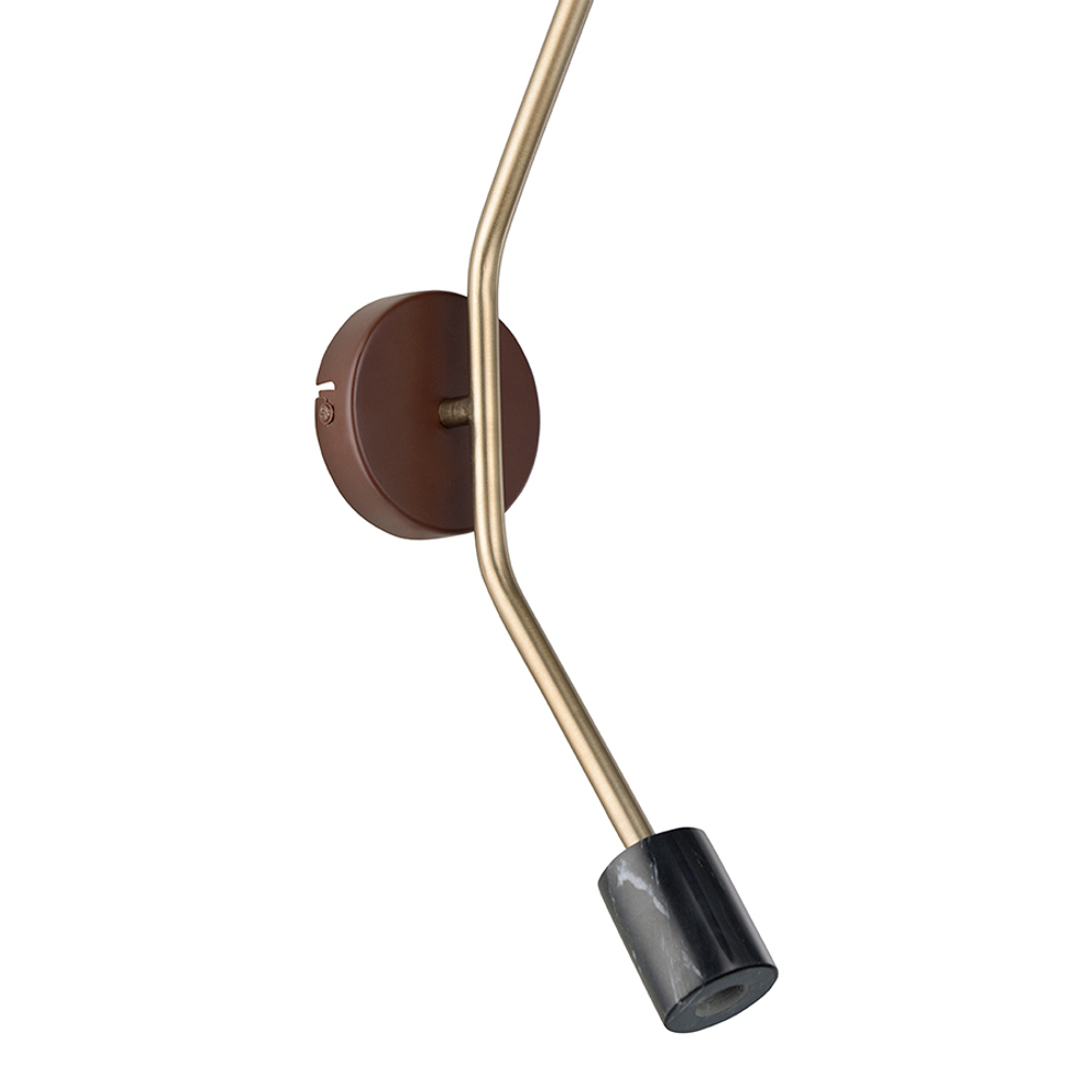 Светильник настенный fedd, 48х63 см, вишневый