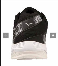 MIZUNO, WAVE VOLTAGE 2, INDOOR, BLACK/WHITE, MEN, US 11 /EUR 44,5 /UK 10 /СМ 29