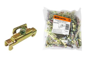 Ограничитель на дин-рейку металлический 1 винт TDM