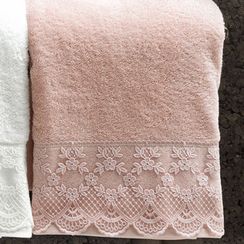 Набор полотенец  Olivia (пудра) 2 пр. 50Х100 и  75Х150   TIVOLYO HOME Турция