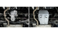 Защита редуктора Rival для Hyundai Creta I, II (V - 1.6; 2.0) 4WD 2016-2021 2021-н.в., штампованная, алюминий 3 мм, с крепежом, 333.2362.1