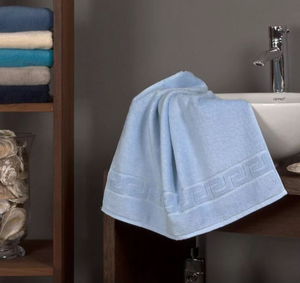 Полотенце 80х150 Weseta Dreamflor ciel голубое