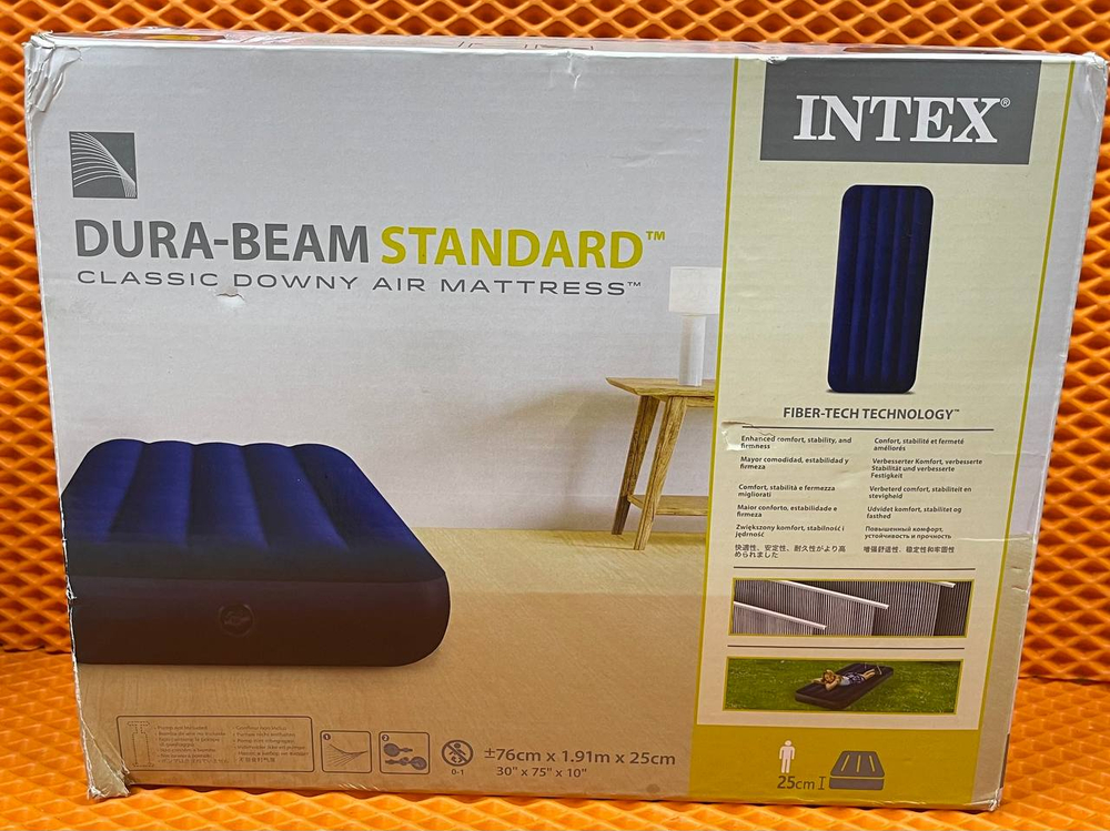 Матрас надувной Intex Dura Beam Standard 76x191x25 см