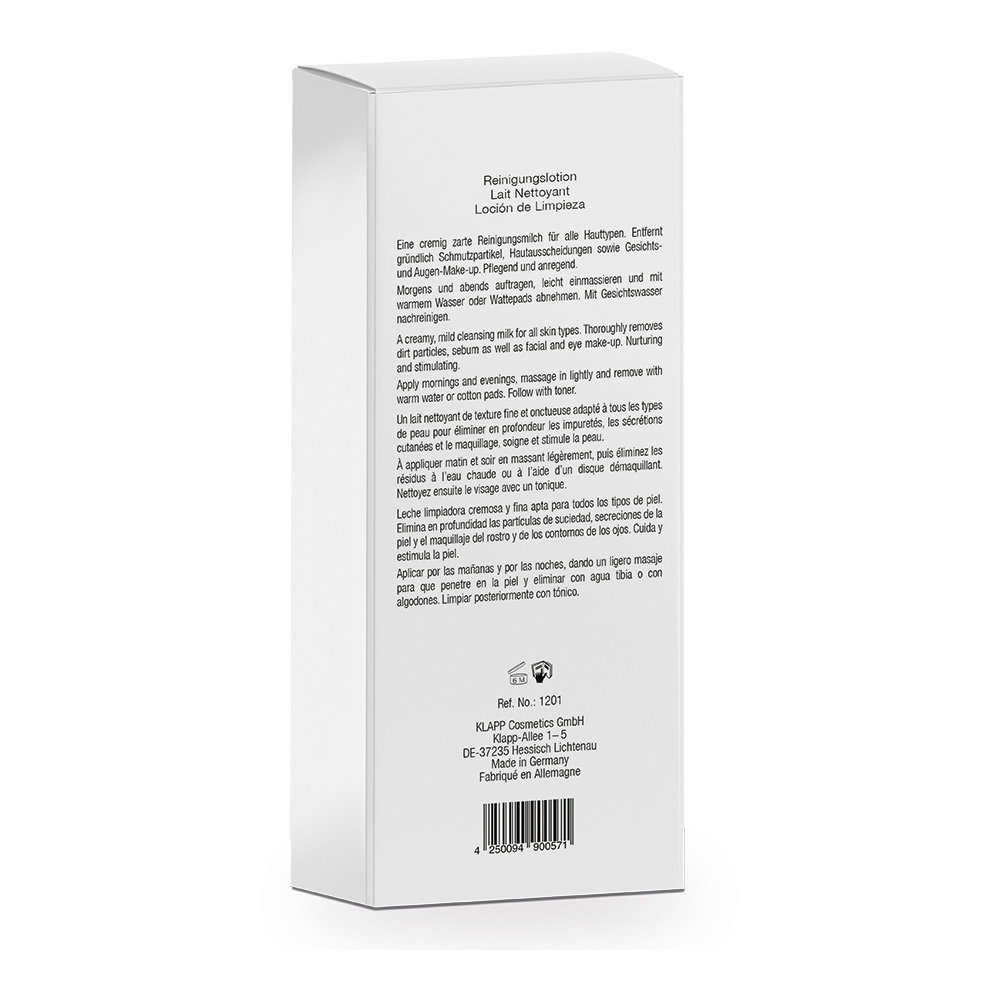 KLAPP Очищающее молочко CLEAN&ACTIVE Cleansing Lotion, 250 мл