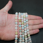 Берилл Морганит А бусины 8мм