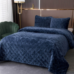 Покрывало 240x260 Sofi De MarkO Алира темно-синее