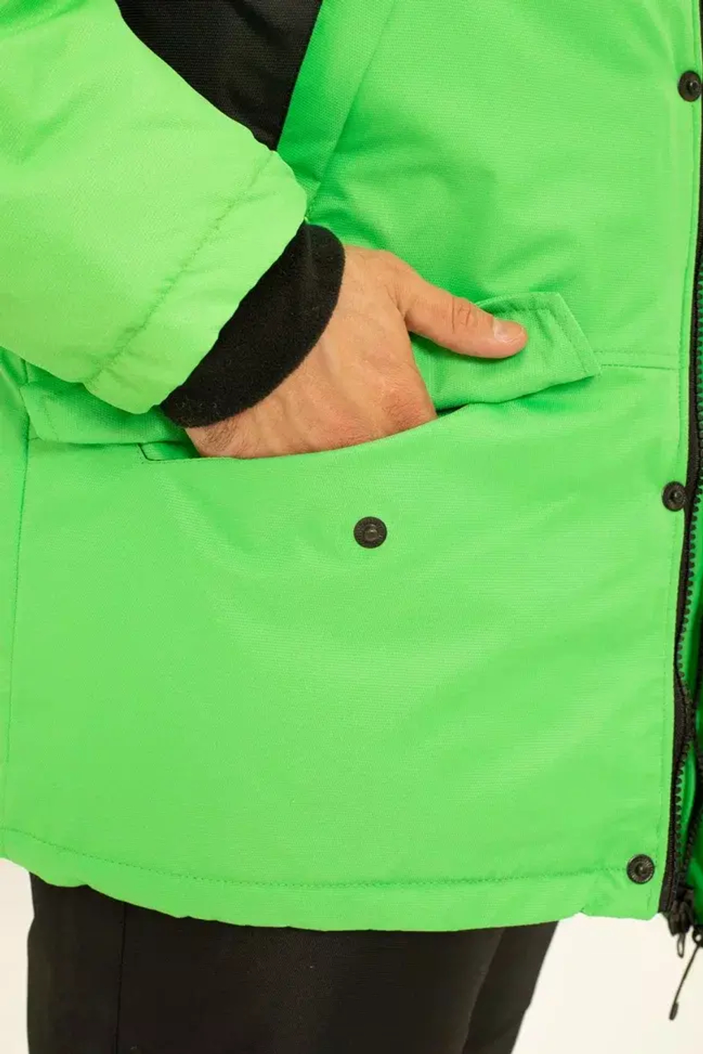 Зимний мужской костюм-поплавок ONERUS "Фишер -45" (Таслан) Зеленый/Черный