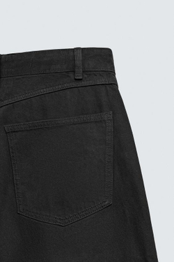 ZARA ДЖИНСЫ BALLOON FIT НА МОЛНИИ, ЧЕРНЫЙ