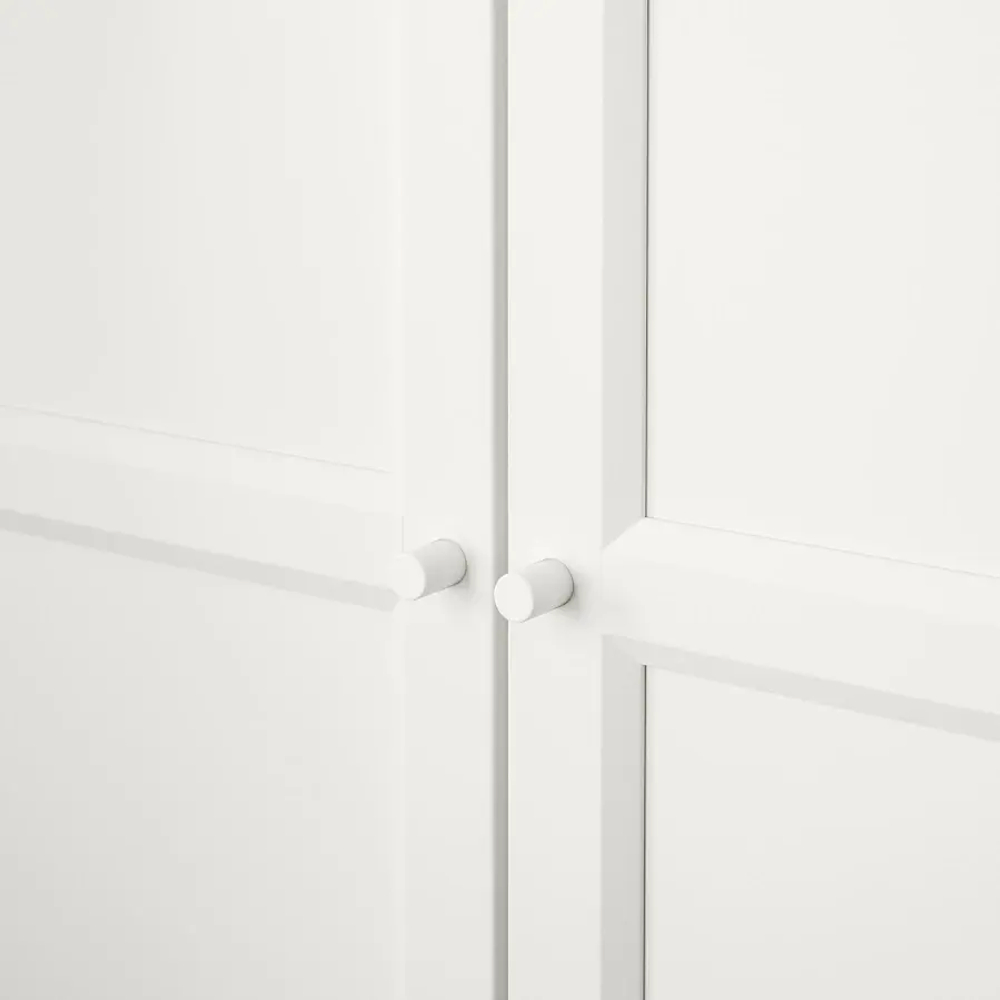 Книжный шкаф с дверцей - BILLY/OXBERG IKEA/ БИЛЛИ/ОКСБЕРГ ИКЕА, 30х80х202 см, белый