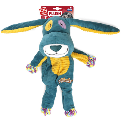85067 Игрушка для собак Заяц с веревкой 33см, серия PLUSH FRIENDZ, Gigwi