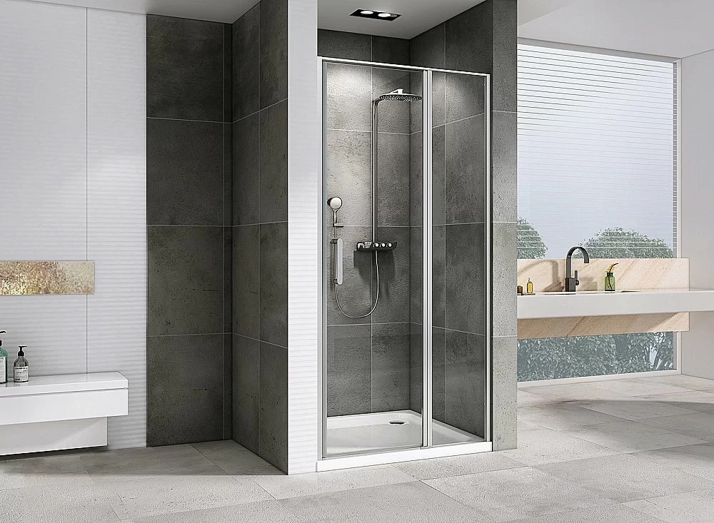 Душевая дверь ABBER Sonnenstrand AG04130S 130 стекло прозрачное/профиль хром