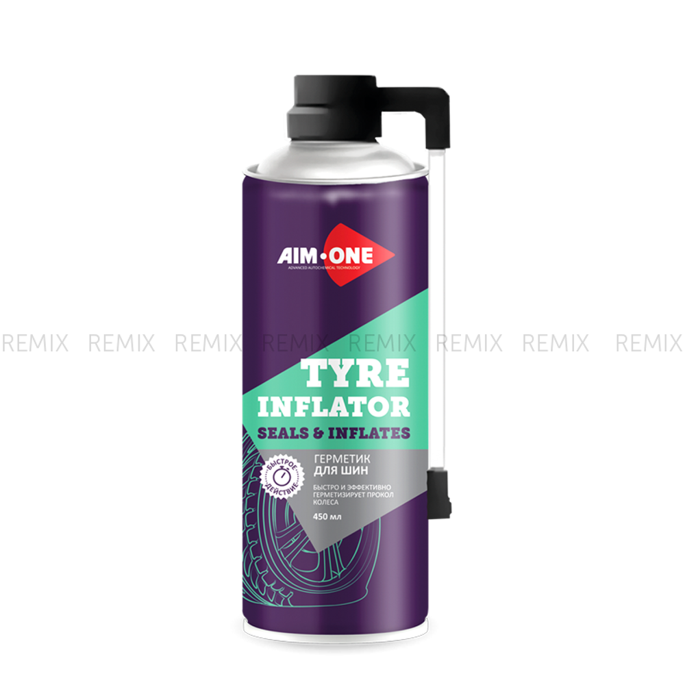 Герметик для шин AIM-ONE 450 мл(аэрозоль).Tyre inflator and sealer 450ML TI-270