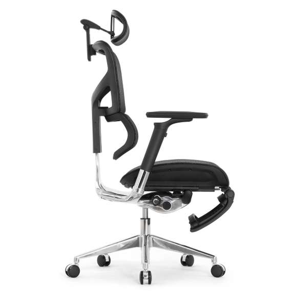 Кресло EXPERT 2 SAIL RSAM 01(сидение MAX с подножкой, подлокотник 6D(360), сетка черн/каркас черн)