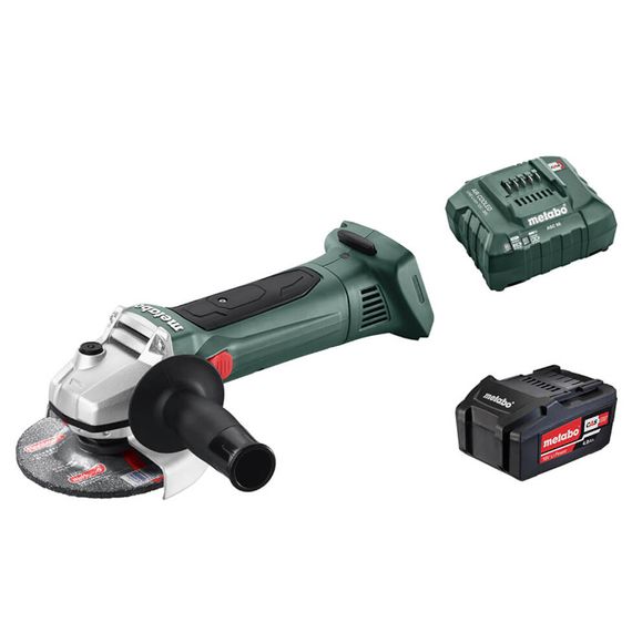 Машина шлифовальная угловая аккумуляторная Metabo W 18 LTX 125 + ЗУ ASC55