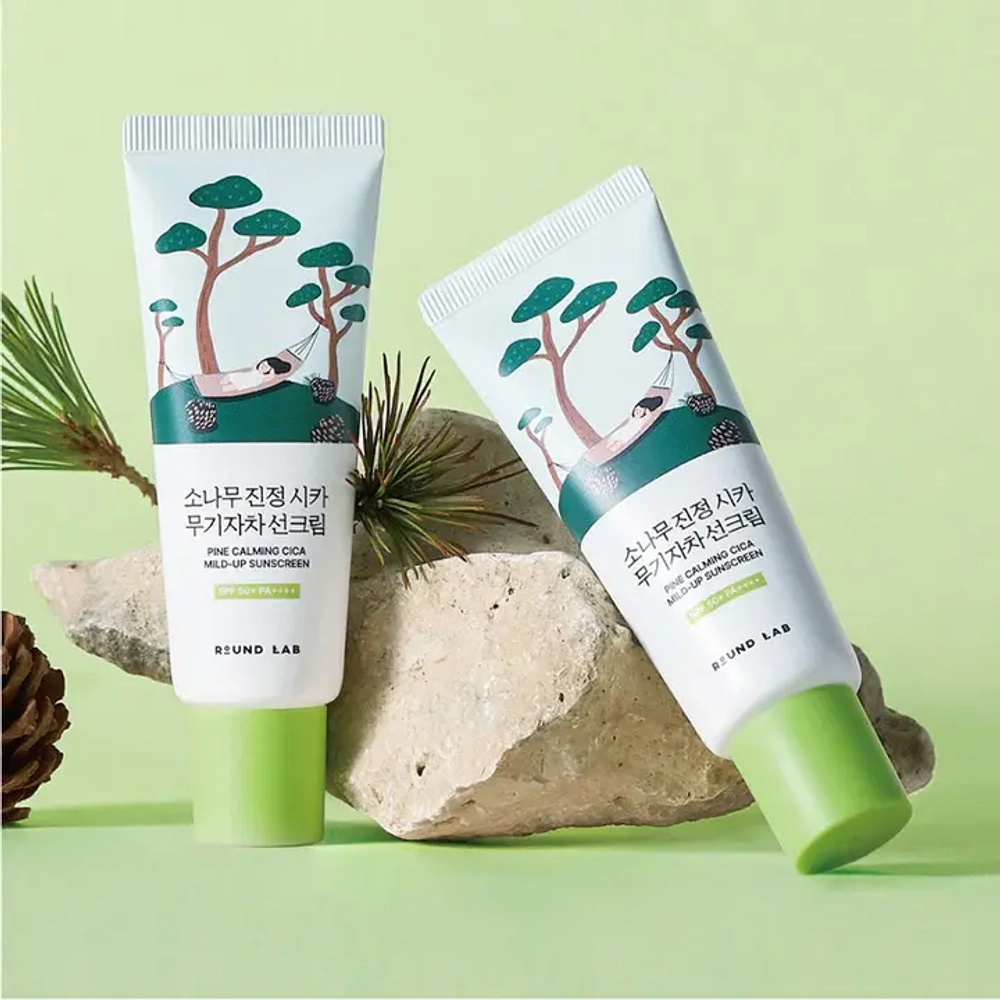 Round Lab Pine Calming Cica Mild-Up Sunscreen SPF 50+ PA++++ 40ml