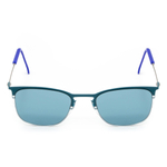 Бирюзовые солнцезащитные очки из титана со светло-синими линзами. Модель 11