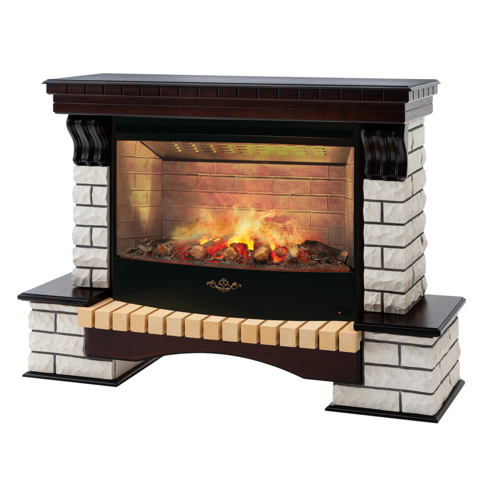 Каминокомплект Real Flame Country 33/33W AO с очагом 3D Firestar 33