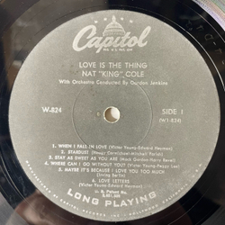Винтажная виниловая пластинка Nat King Cole Love Is The Thing (USA 1957) (Без Конверта)