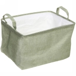 Коробка для хранения вещей с ручками «ВЕСТА», цвет зеленая пастель, 38*26*21см